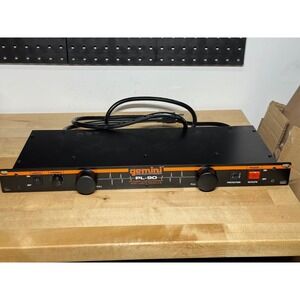 Gemini PL-90 Rack Mount Power Conditioner and Light Module 8 Outlets 1U Black